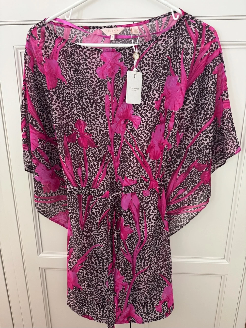 Ted Baker Pink Floral Printed Giisell coverup
